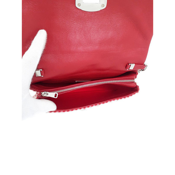 Miu Miu Matelasse Crystal Bijou 2way Bag Rosso - Picture 3 of 9